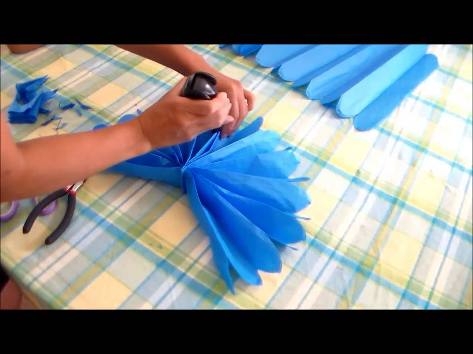 How to make Tissue Paper Fans