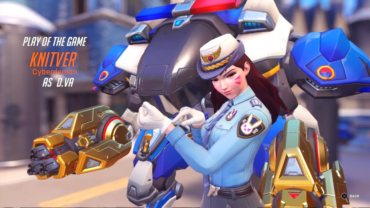Overwatch 2 - My D.Va Officer First POTG