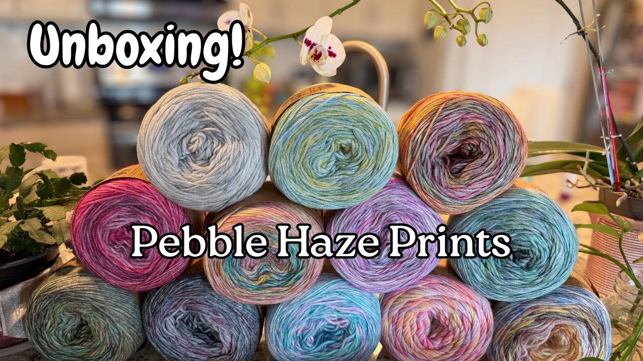Распаковка! Обзор пряжи Yarnsmith Pebble Haze Prints.