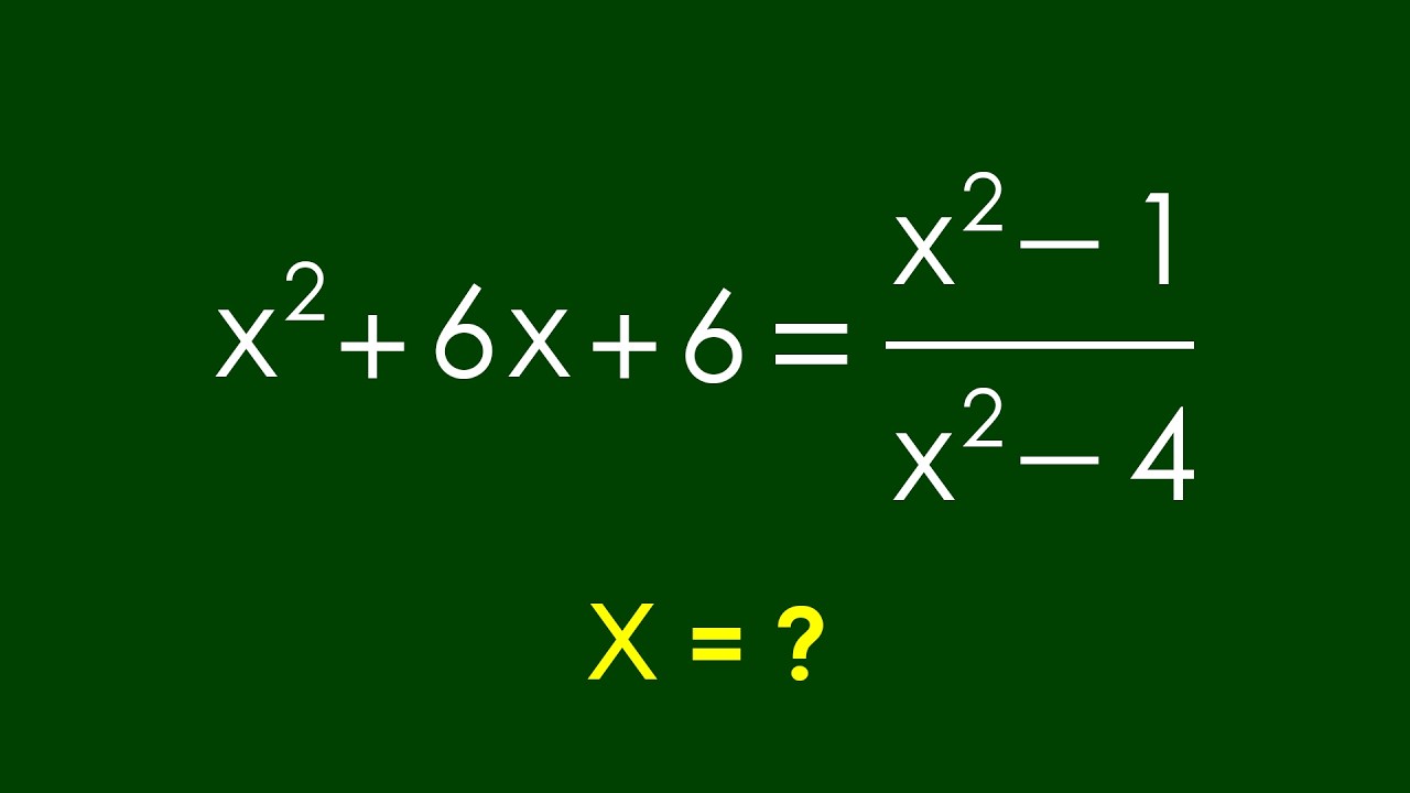 A Nice Algebra Problem | Math Olympiad x = ?