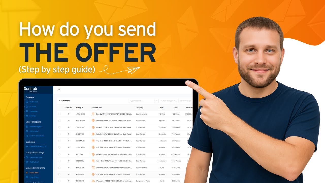 How to Send an Offer on Sunhub Sales Portal | Step-by-Step Guide