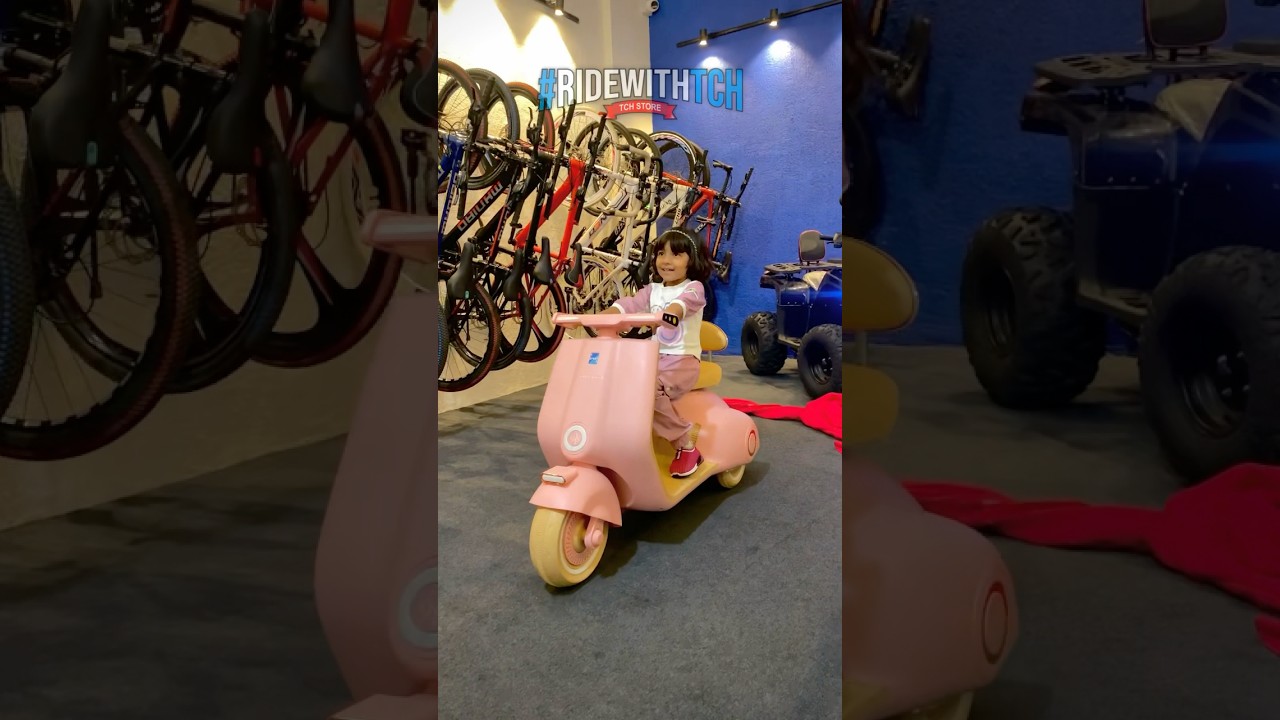 Happy Customer From Ahmedabad | Pink Vespa Electric Scooter🛵 For Girls | 12V Battery Power 