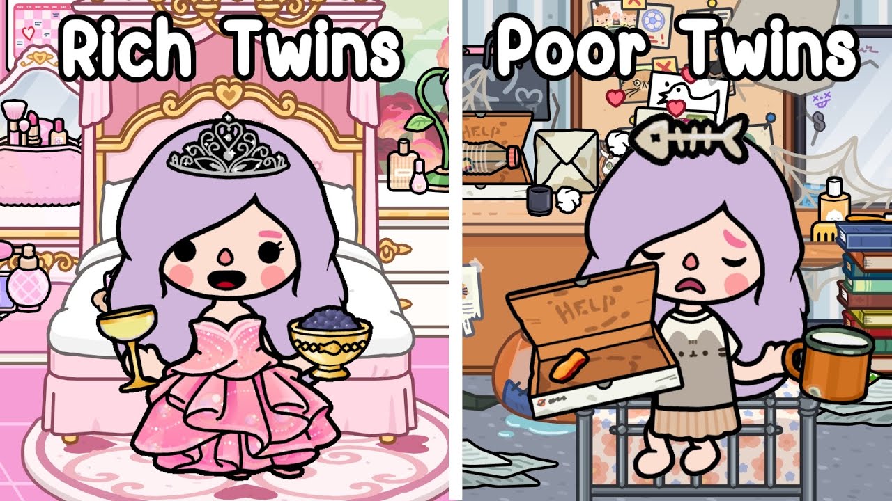 Rich vs Poor Twins 👶✨ | Separated Since Birth | Sad Story | Toca Boca World