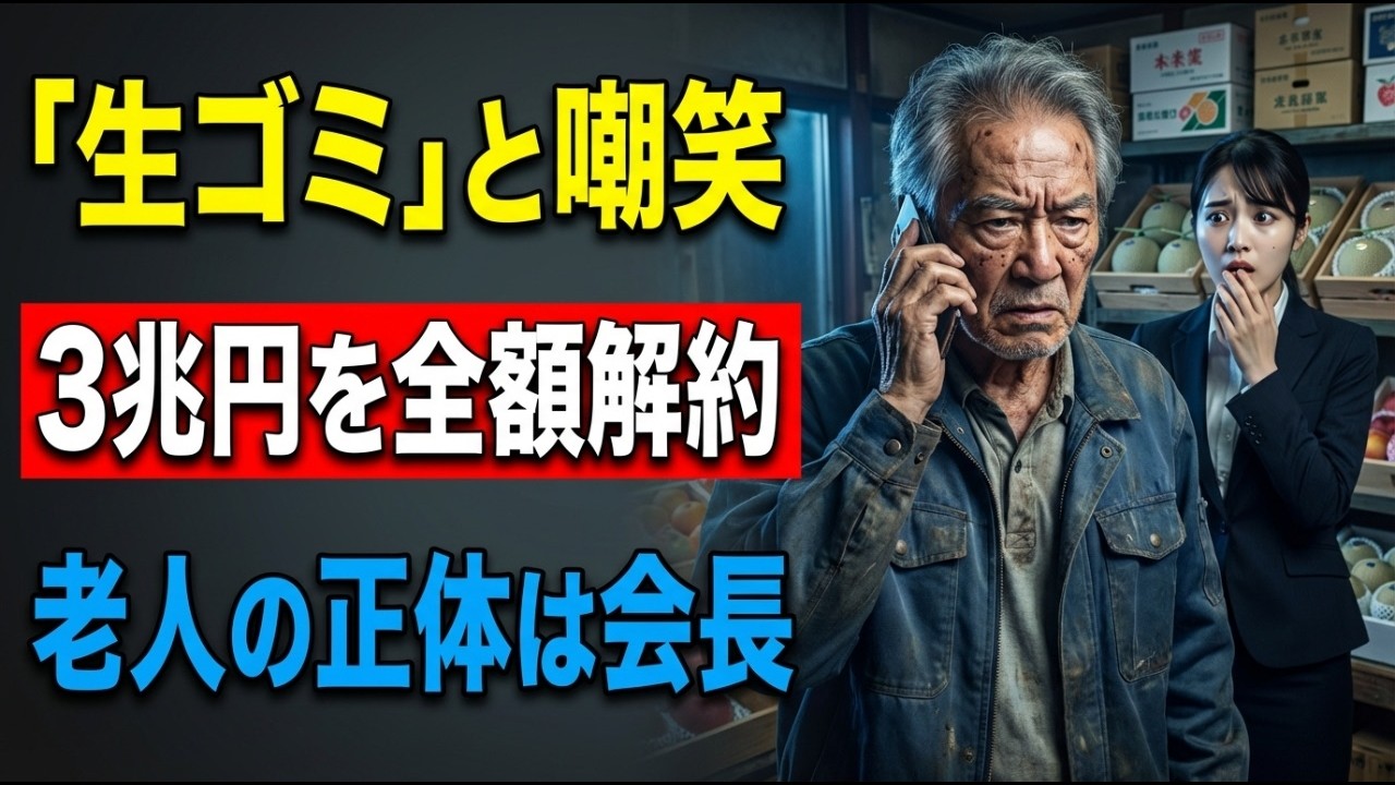 「ガキが選ぶ果物はゴミ！1000箱キャンセル」姉妹運営のボロ青果店を見下した女銀行員―翌朝、常連老人「門出を乱すヤツには制裁だ！3兆円の取引停止する」姉妹の秘密を知った結果、本店崩壊#泣ける話 #感動