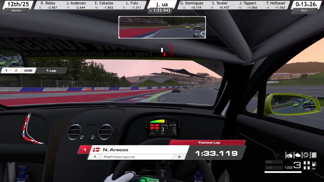 Didn't make it to the qualification RaceRoomRacing (Red Bull Ring)daily race BENTLEY CONTINENTAL GT3