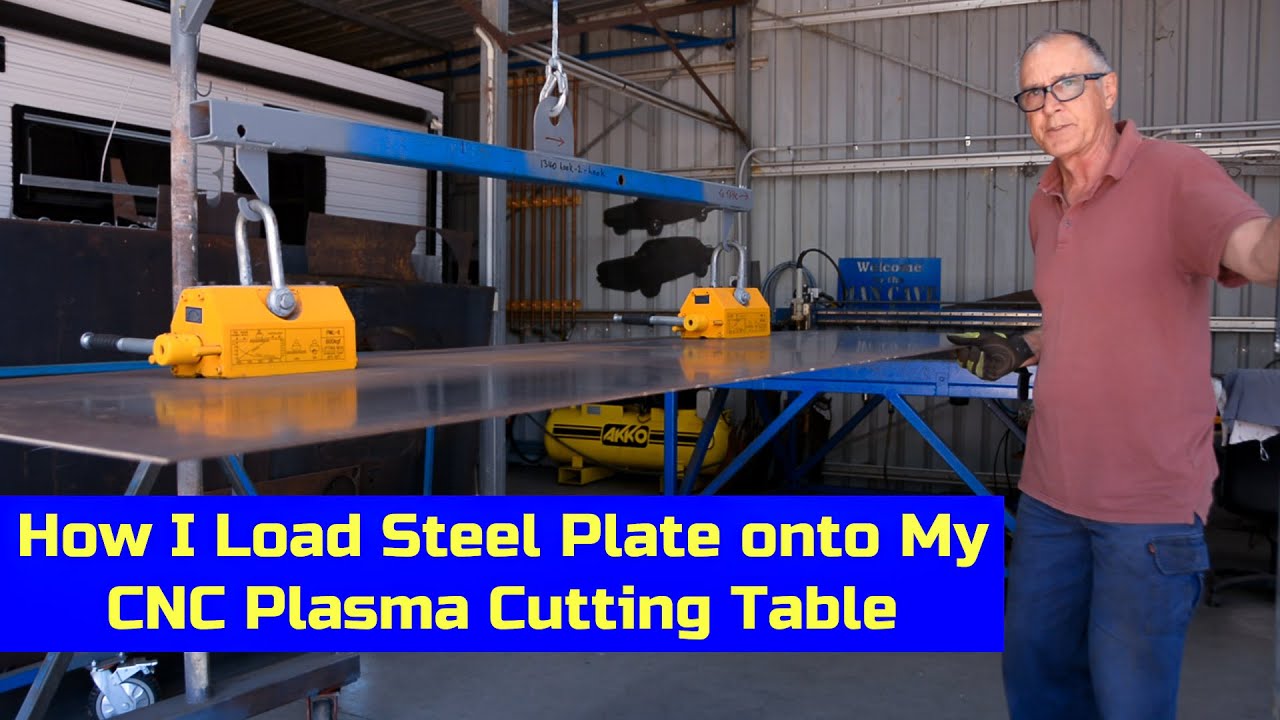 How I Load Steel Plate onto my CNC Plasma Cutting Table