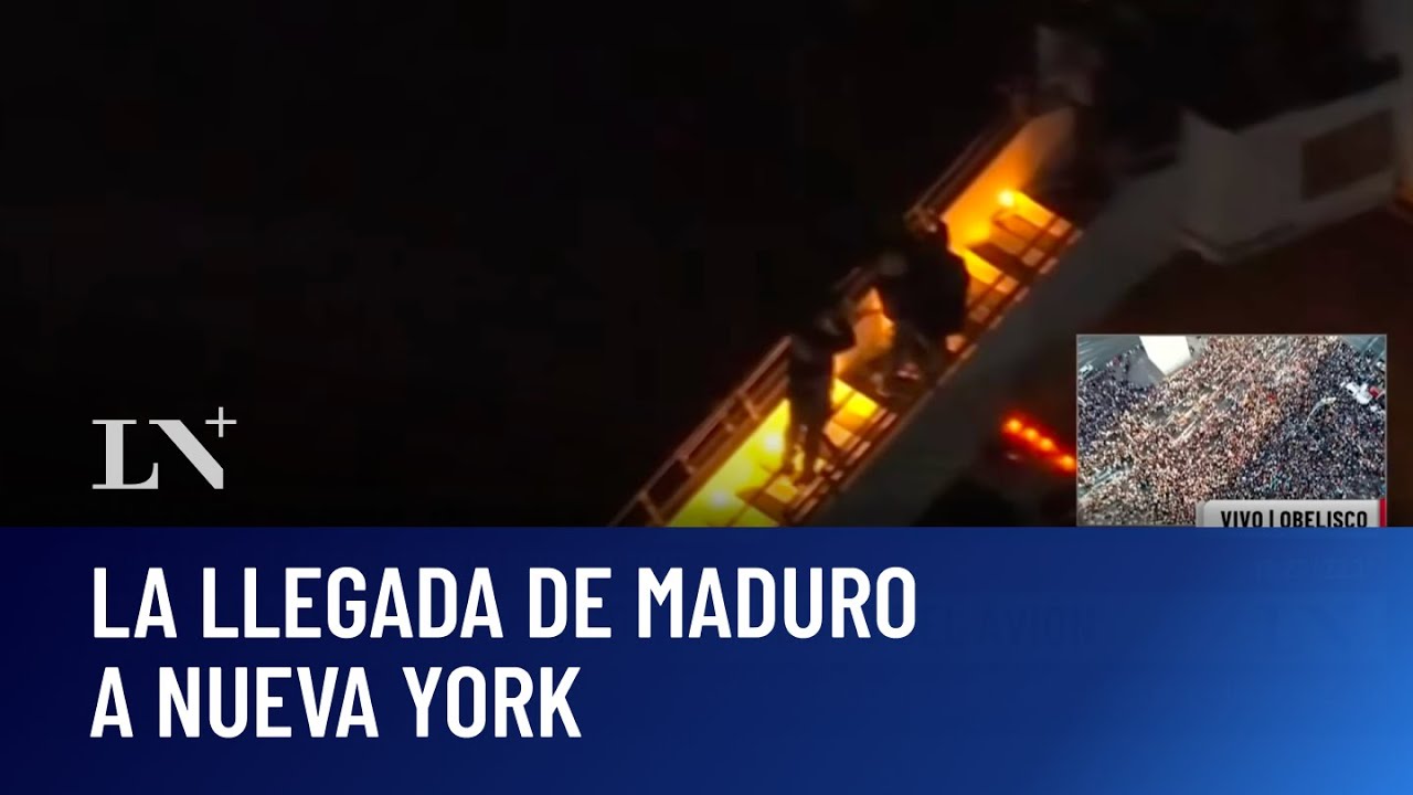 As&iacute; bajaron a Maduro del avi&oacute;n luego de la captura de Estados Unidos