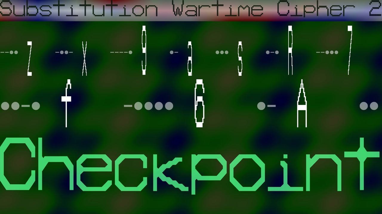 Substitution Wartime Cipher 2