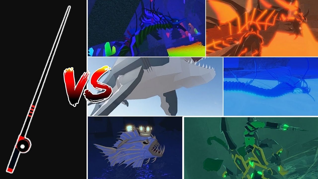 Tryhard Rod VS Exotics in Fisch | Roblox 