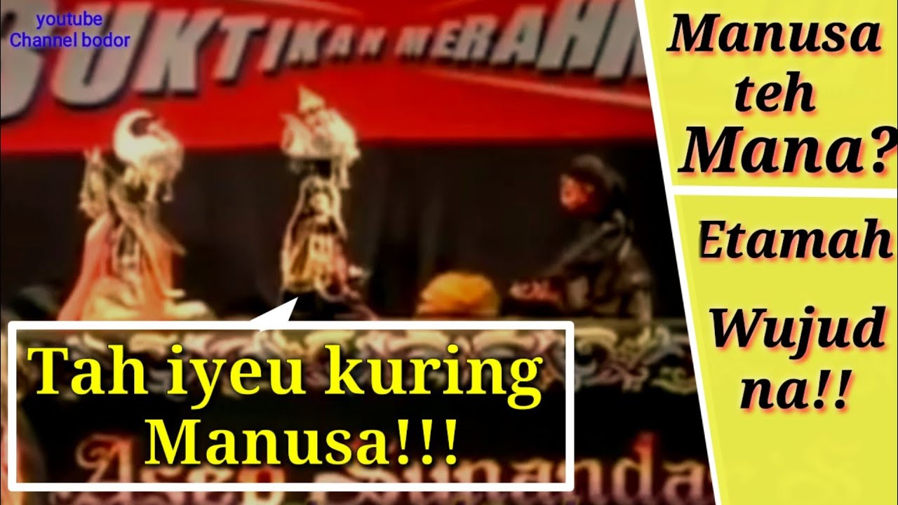 #Wayanggolek// Batara Kresna eleh debat jeung Cepot.// Panah Arjuna hnte mempan ka cepot