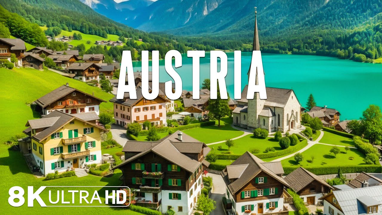 Austria 8K – Quiet Mountain Towns, Emerald Meadows & The Peaceful Heart of the Alps