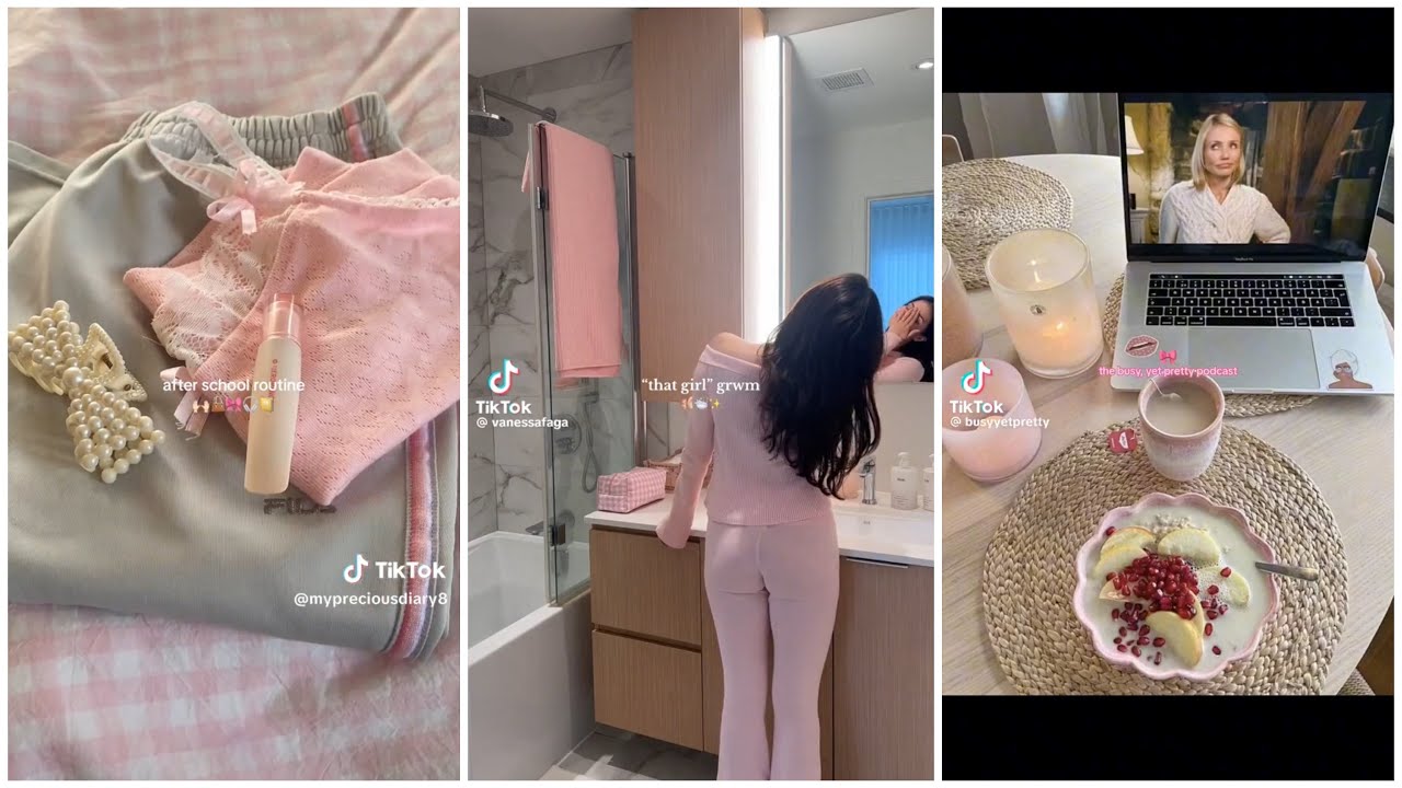 Clean girl Aesthetic |🎧🫧🧺| Tiktok compilation