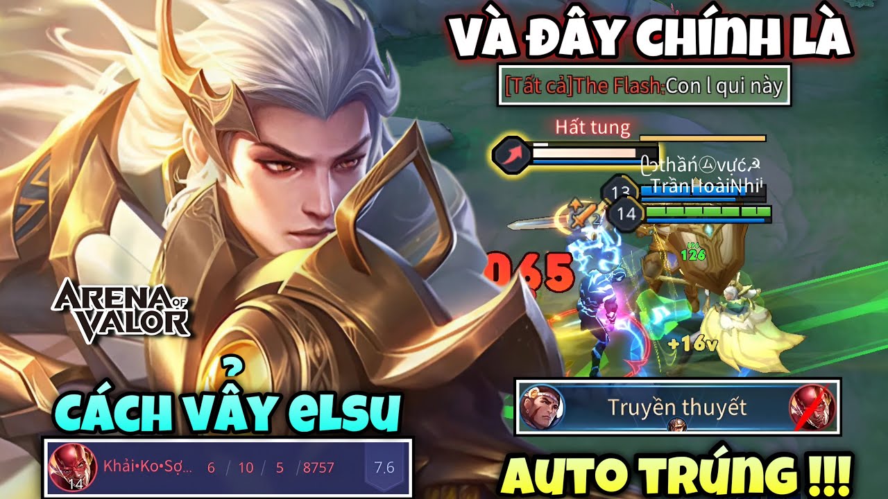 Và Đây Chính Là Cách Vẩy Elsu Auto Dính Khiến Team Địch Không Thể Né Trên Rank Chiến Tướng 😱😱😱