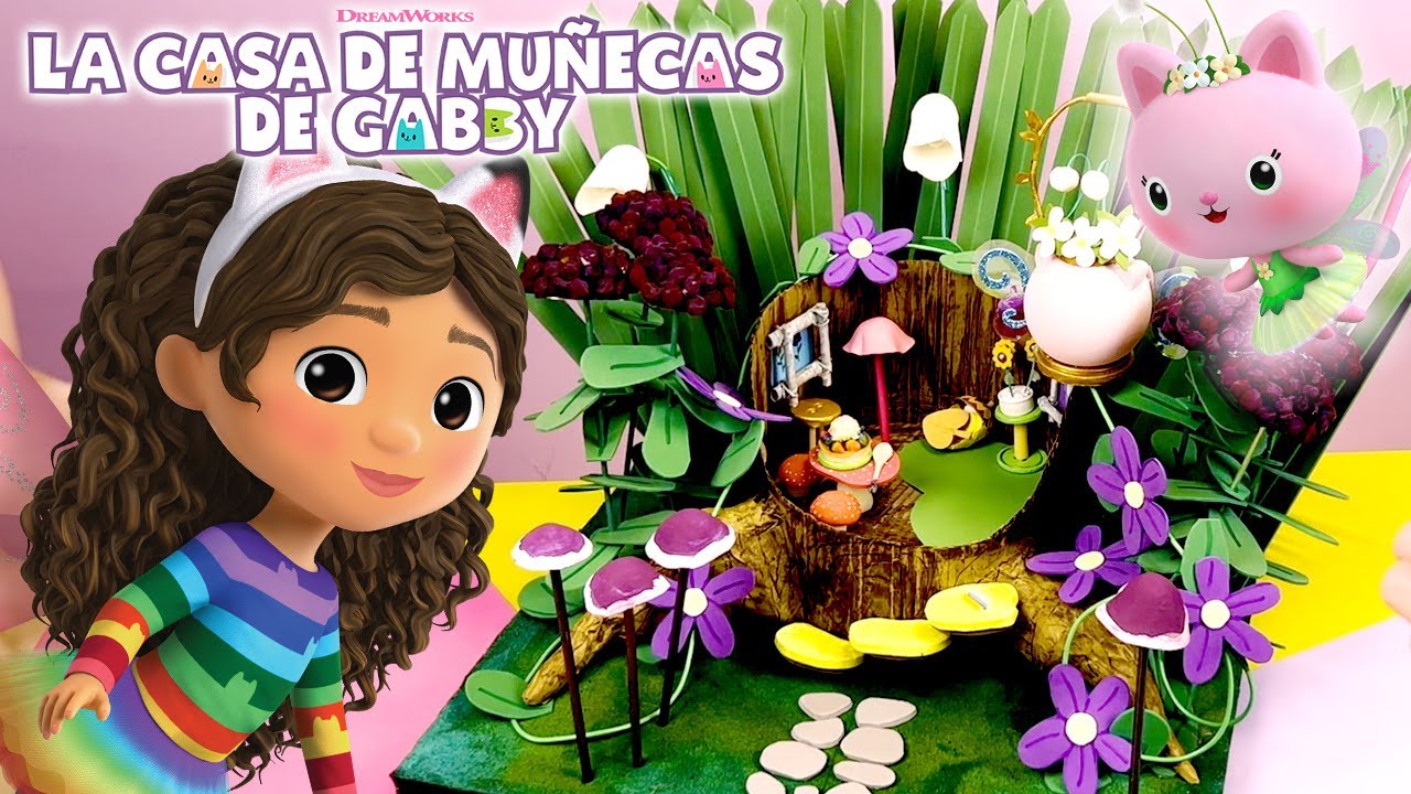 ¡Creando la casa de la Brilli-Hada MÁGICA de Hada Gatina!  | LA CASA DE MUÑECAS DE GABBY