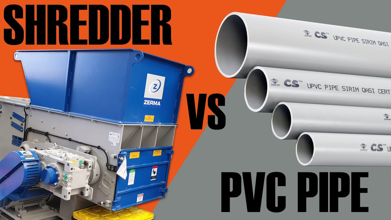 ZERMA ZSS1500 Shredder reducing size of PVC lumps & profiles | (WASTE MANAGEMENT)