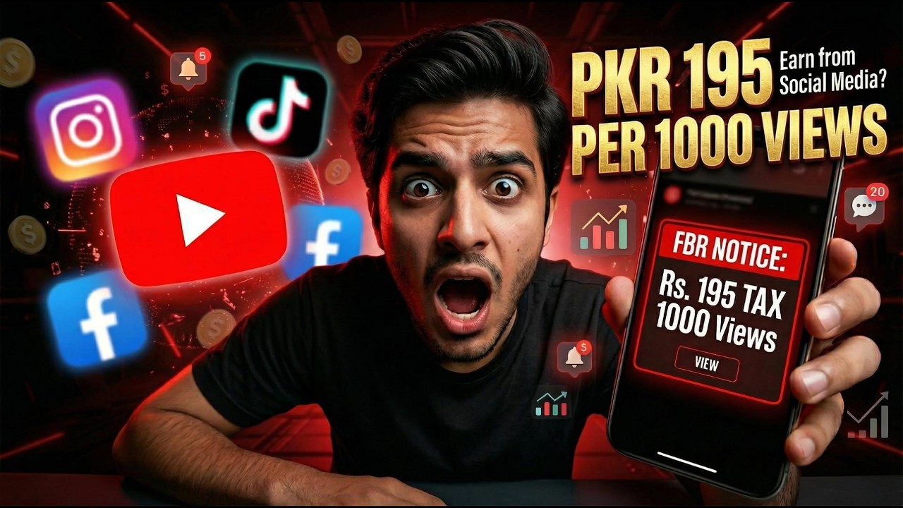 Social media tax &mdash; YouTubers Ab ₨ 195 Per 1000 Views Par Tax Denge? | TaleVerse Officials