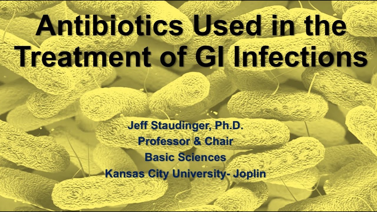 LECTURE_Antibiotics Used to Treat GI Infections (Staudinger)