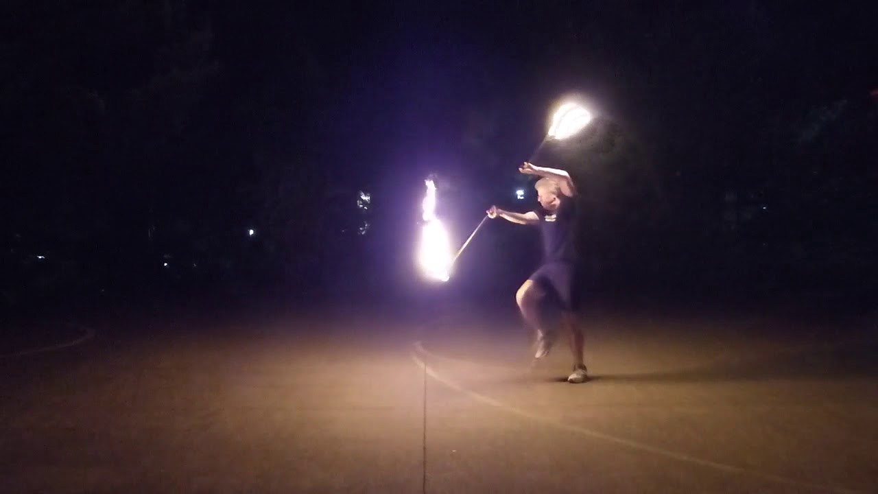 Ultimate Bo kata 5, on fire