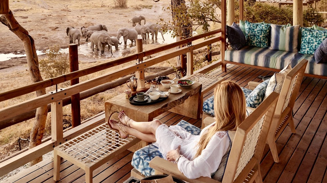 Savute Elephant Lodge, Belmond Safari | Роскошь в национальном парке Чобе в Ботсване (4K)