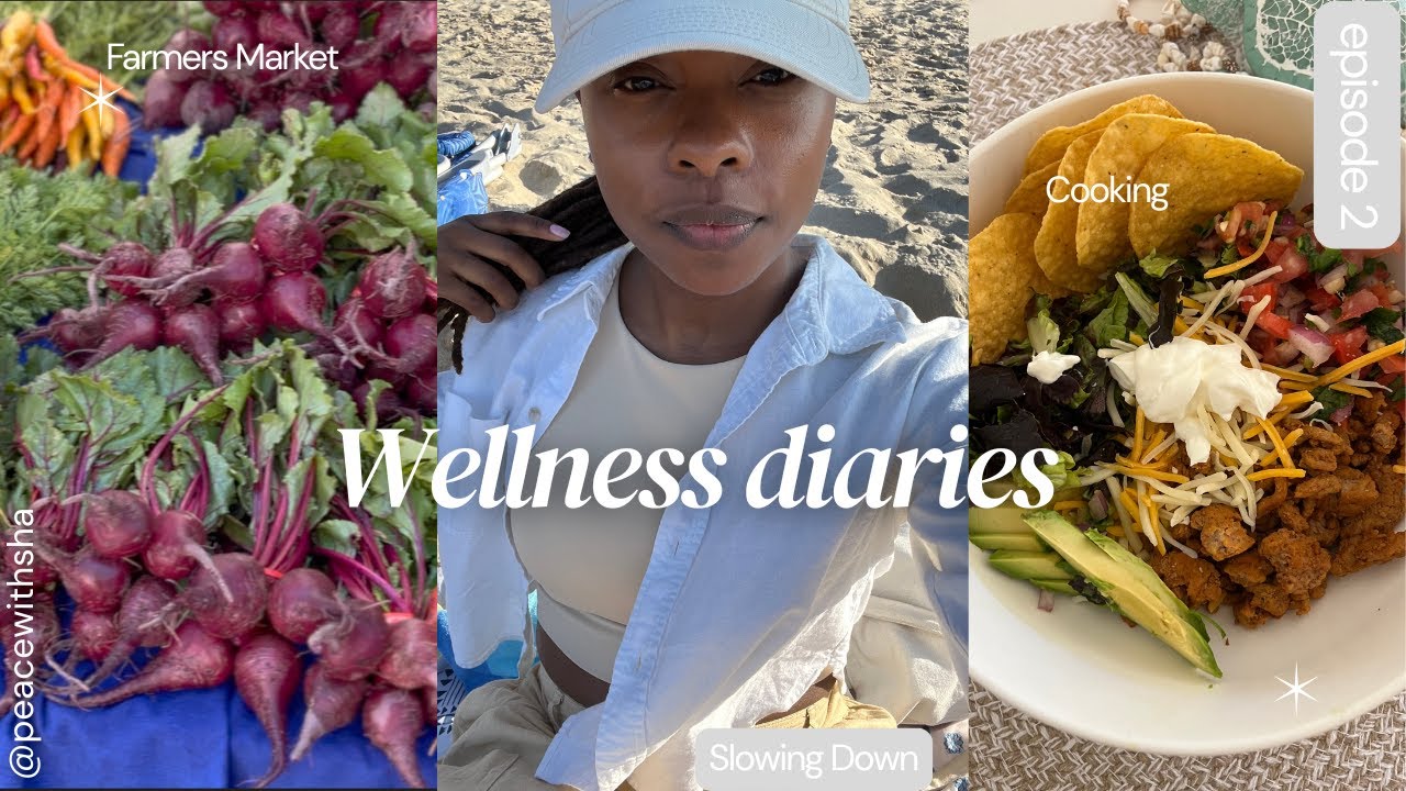 Wellness Diaries Ep. 2| Slowing down, at home yoga, farmers market, and purpose in the mundane