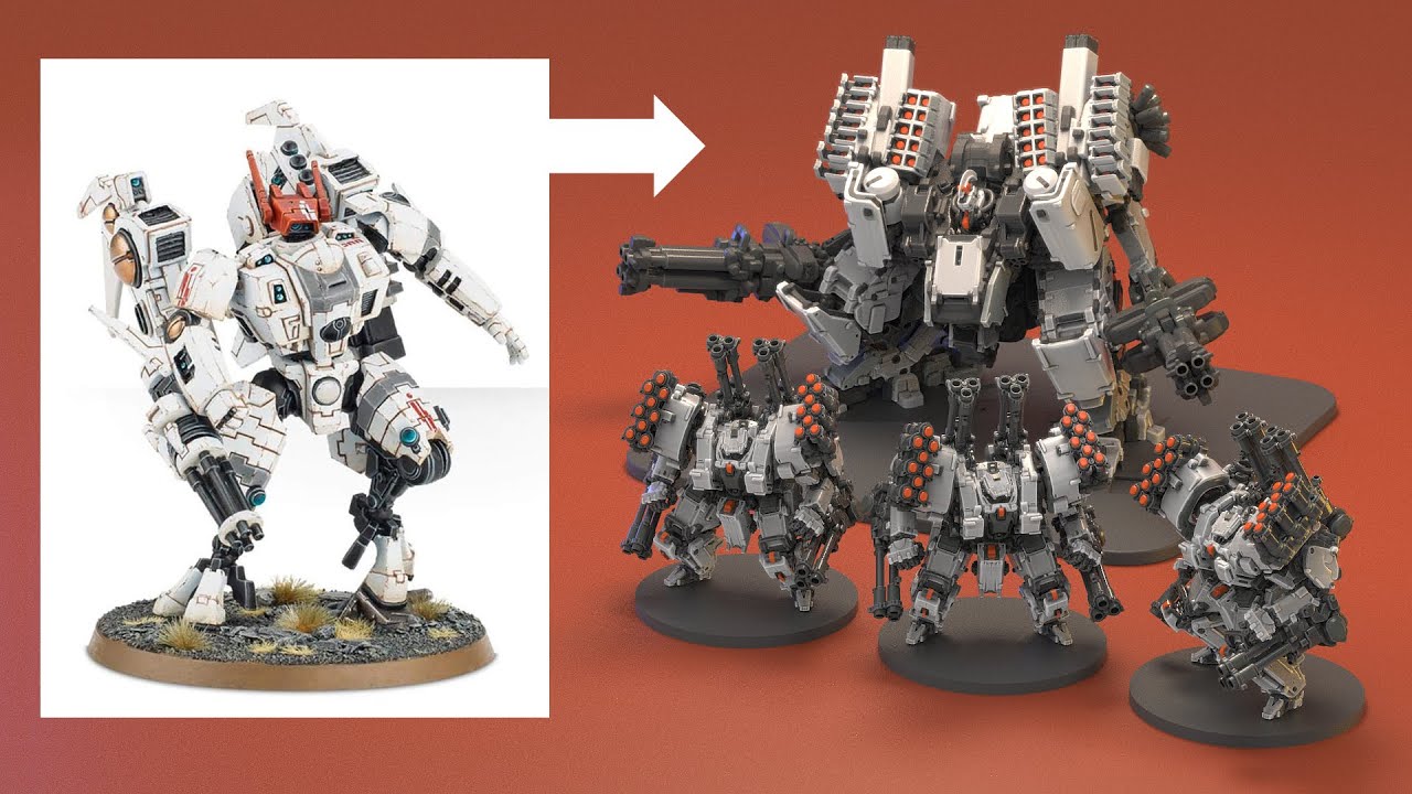 Модернизация дизайна Тау из Warhammer 40k — концепт-арт виртуальной реальности в Substance Modeler