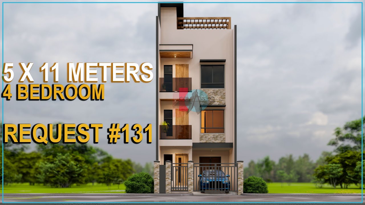 5X11 METERS 4 BEDROOM WITH PARKING + ROOF DECK |REQUEST #131|