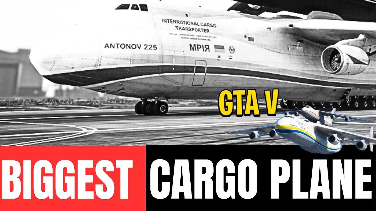 BIGGEST CARGO PLANE AN 225 GTA 5 cinematic movie [71]
