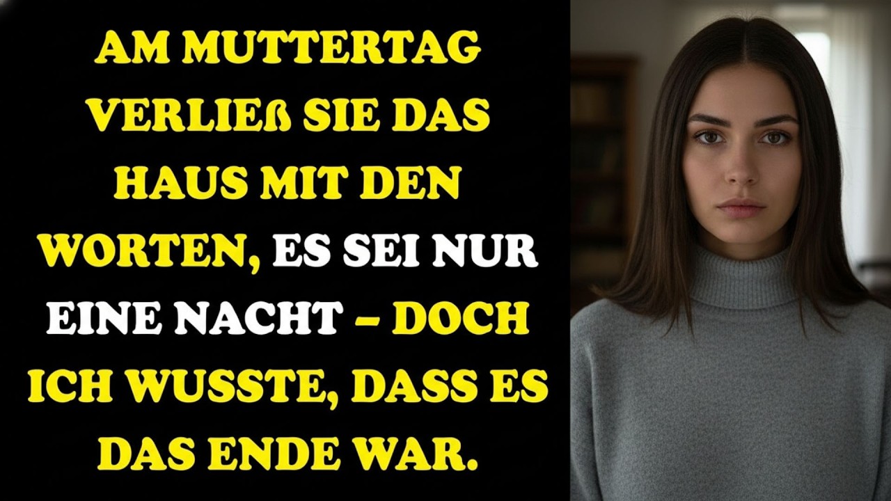 🔥AM MUTTERTAG SAGTE SIE, ES WERDE UNS STÄRKEN – DOCH ALS DER SUV WARTETE, BEGANN IHR ABSCHIED🔥