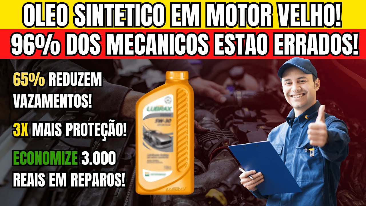ESCÂNDALO DO ÓLEO SINTÉTICO: A MENTIRA QUE MECÂNICOS CONTAM HÁ 30 ANOS PARA SEU CARRO VELHO!