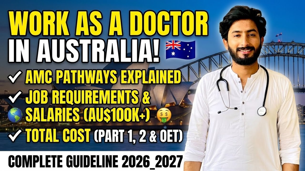 Complete guidelines video of 2026 .| How to work as a doctor in Australia #amc