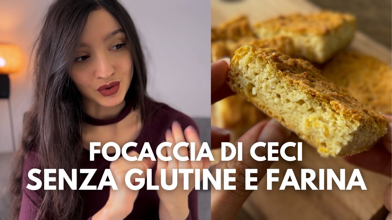 FOCACCIA DI CECI 👉 Senza Glutine e Farina 🌾
