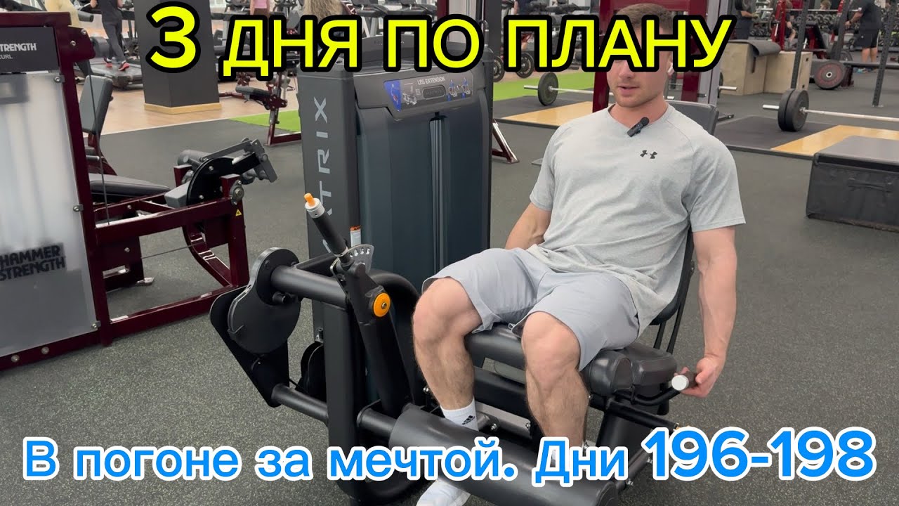В погоне за мечтой. Дни 196-198| 3 ДНЯ ПО ПЛАНУ| ЛЕГКАЯ ТРЕНИРОВКА НОГ| ПРОСТУДА 