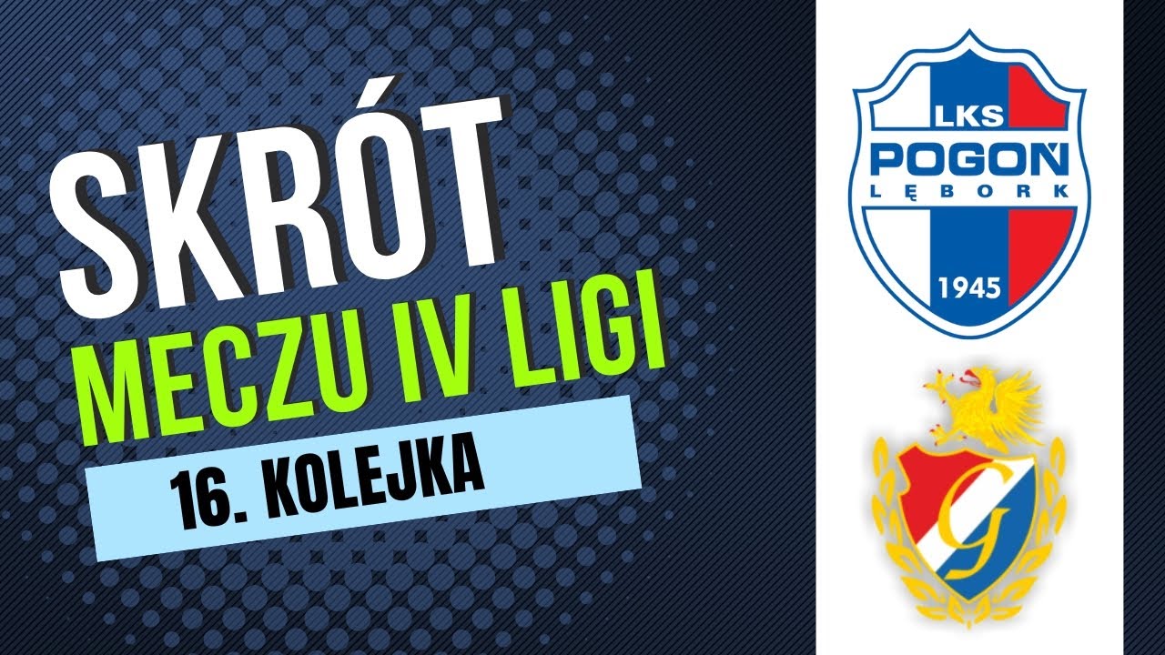 16.kolejka IV ligi: Pogoń - Gryf Słupsk 3:1 (15.11.2025)