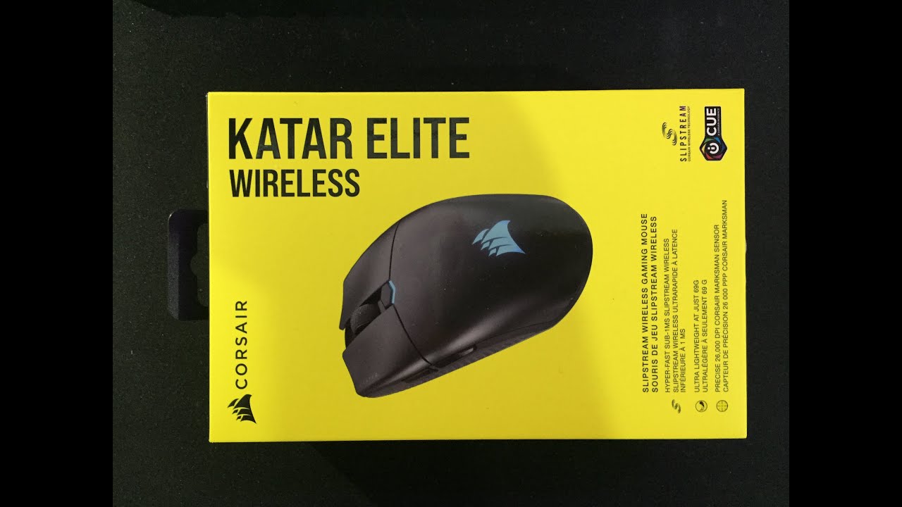 Mouse gamer Corsair Katar Elite Wireless RGB 26000 DPI.