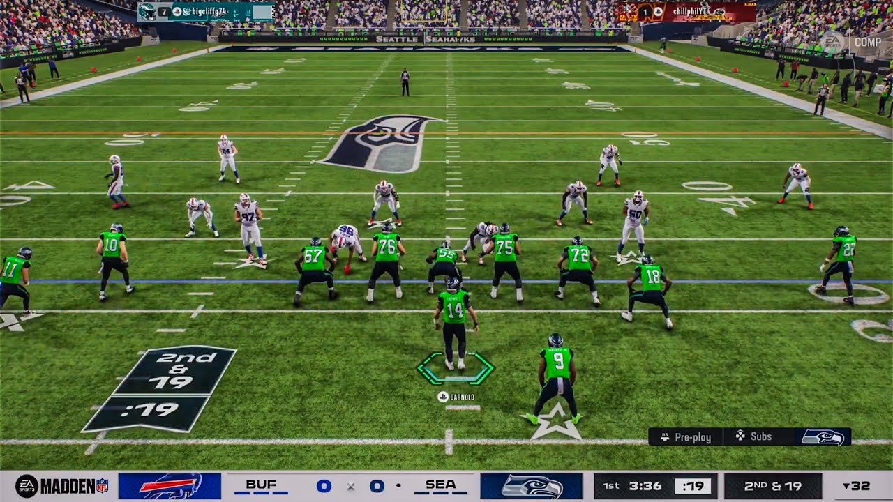 Seahawks vs Bills Madden 26 Online PS5 Gameplay
