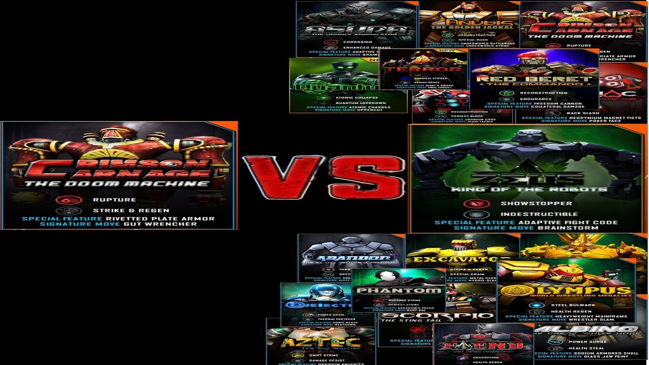 Crimson Carnage vs WRB ll (новое обновление)|Real Steel WRB