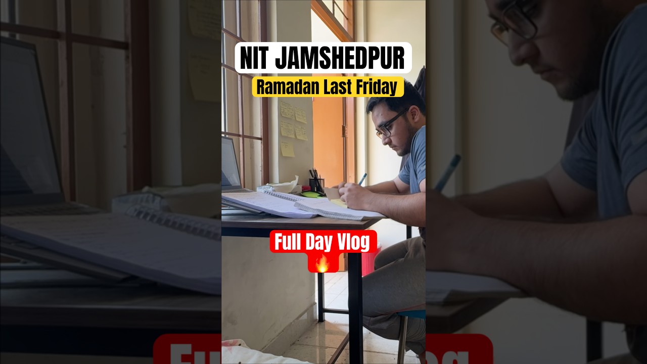 Last Friday of Ramadan at NIT Jamshedpur 🌙 #Ramadan #NITJamshedpur #CampusLife #Jumma #shorts
