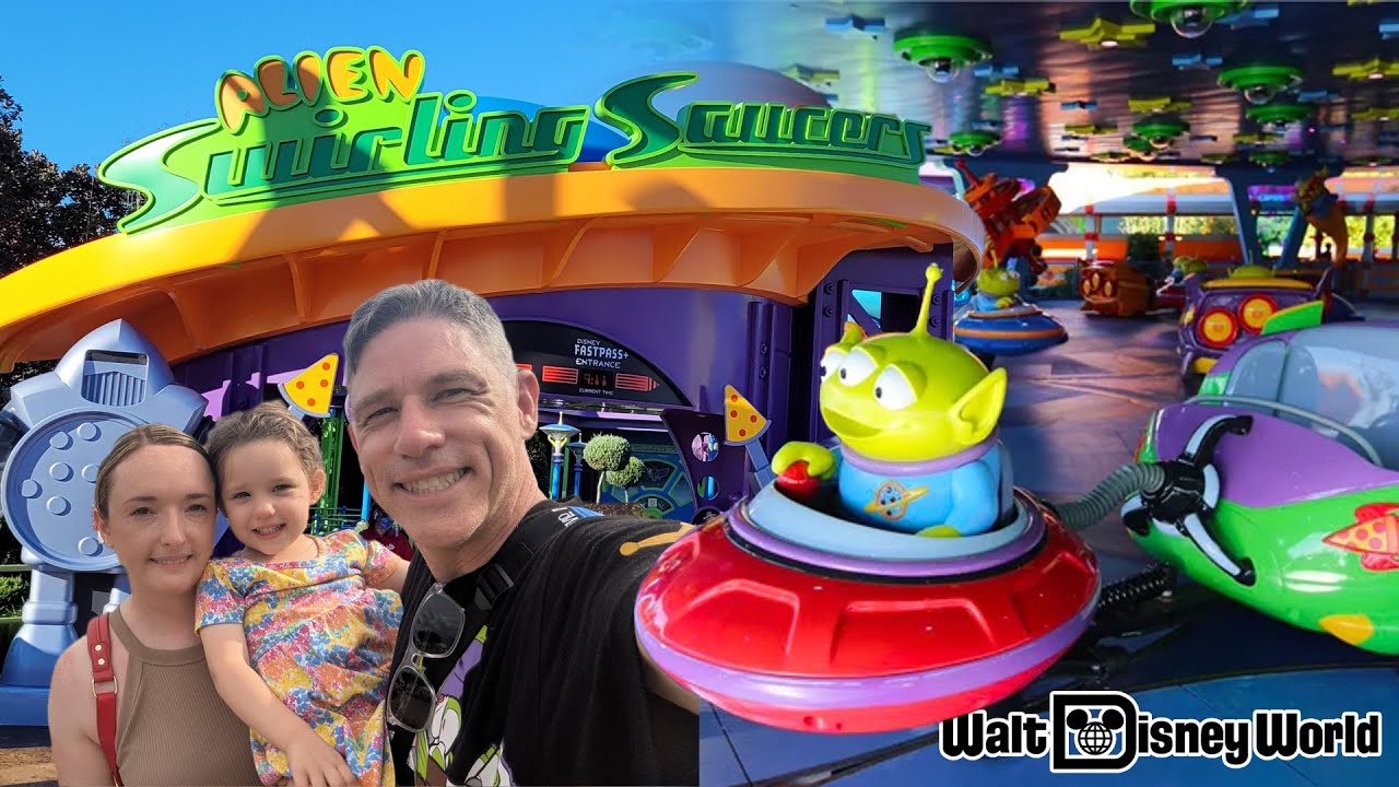 Family Fun on Alien Swirling Saucers | Disney Hollywood Studios 🎢