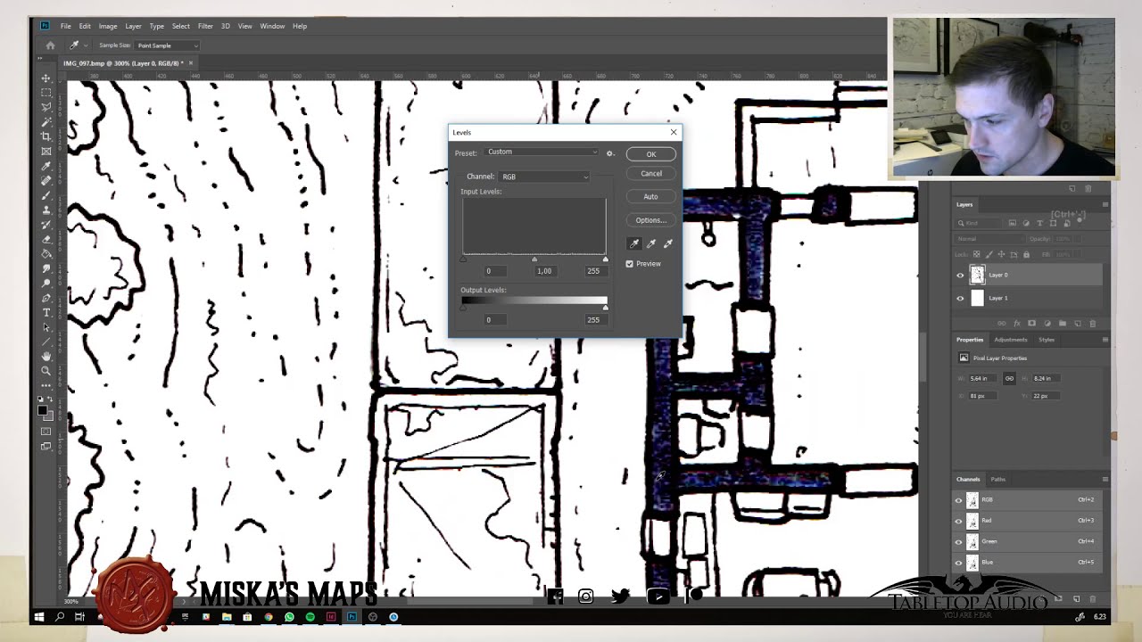 RPG MAP TUTORIALS: Scanning and coloring a map