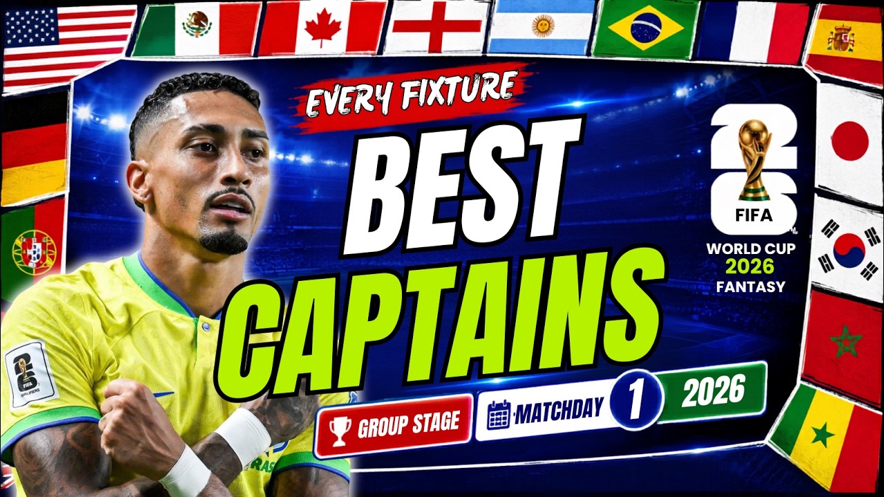World Cup Fantasy 2026: Best Captain Picks for Every MD1 Fixture