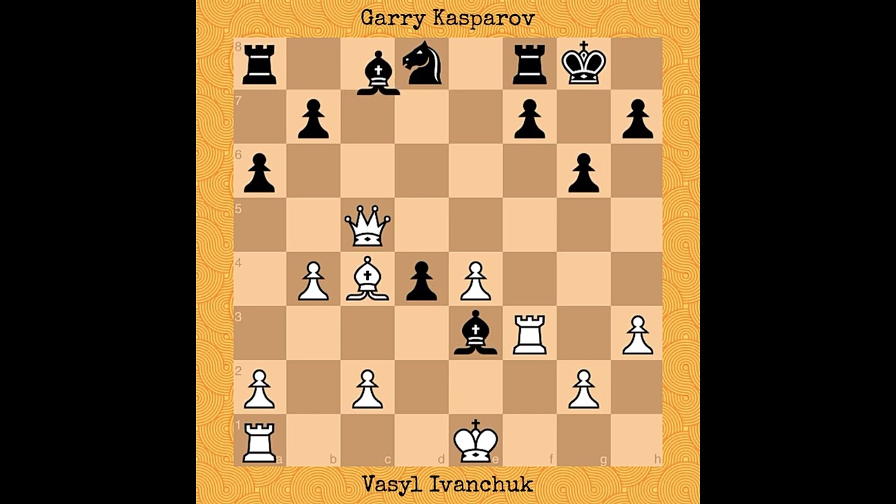 Vasyl Ivanchuk vs Garry Kasparov | 8th Euwe Memorial, 1994 #chess