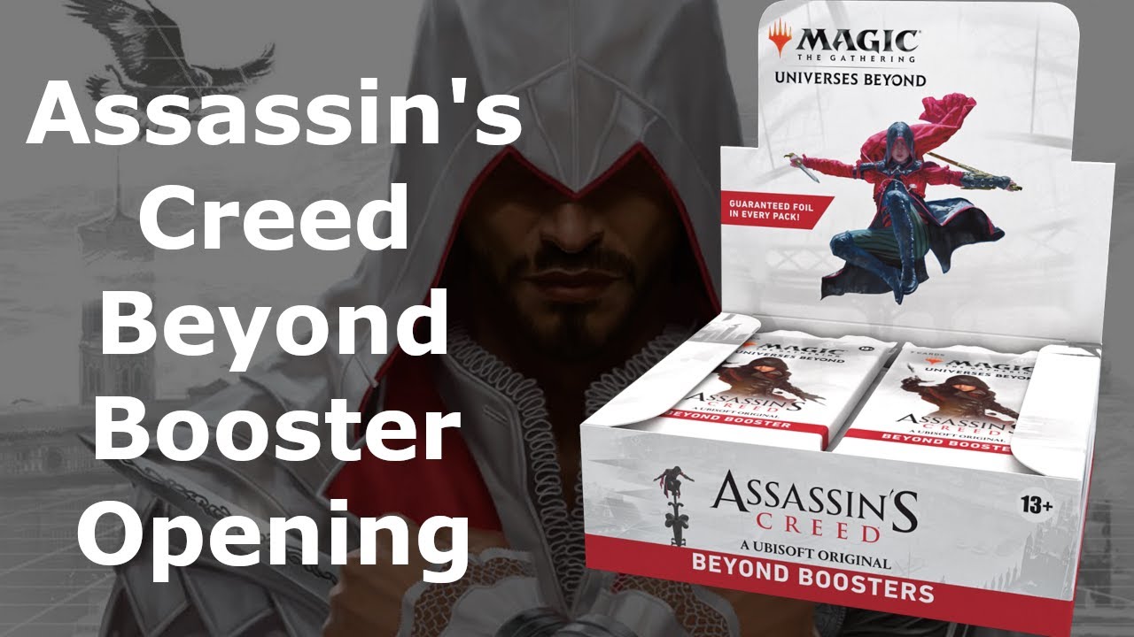 Открытие коробки с бустерами Assassin's Creed Beyond | MTG |