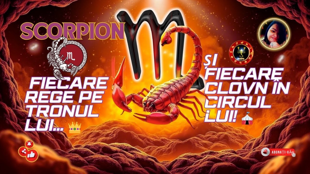 ♏SCORPION  👑 FIECARE REGE PE TRONUL LUI  ȘI FIECARE CLOVN ÎN CIRCUL LUI❗🎪