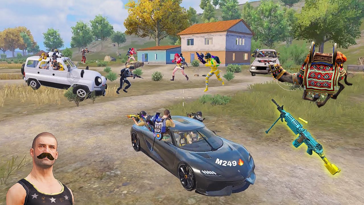 OMG😱 Victor Squad M249 Car Wars😈😂Funny & WTF MOMENTS OF PUBG Mobile