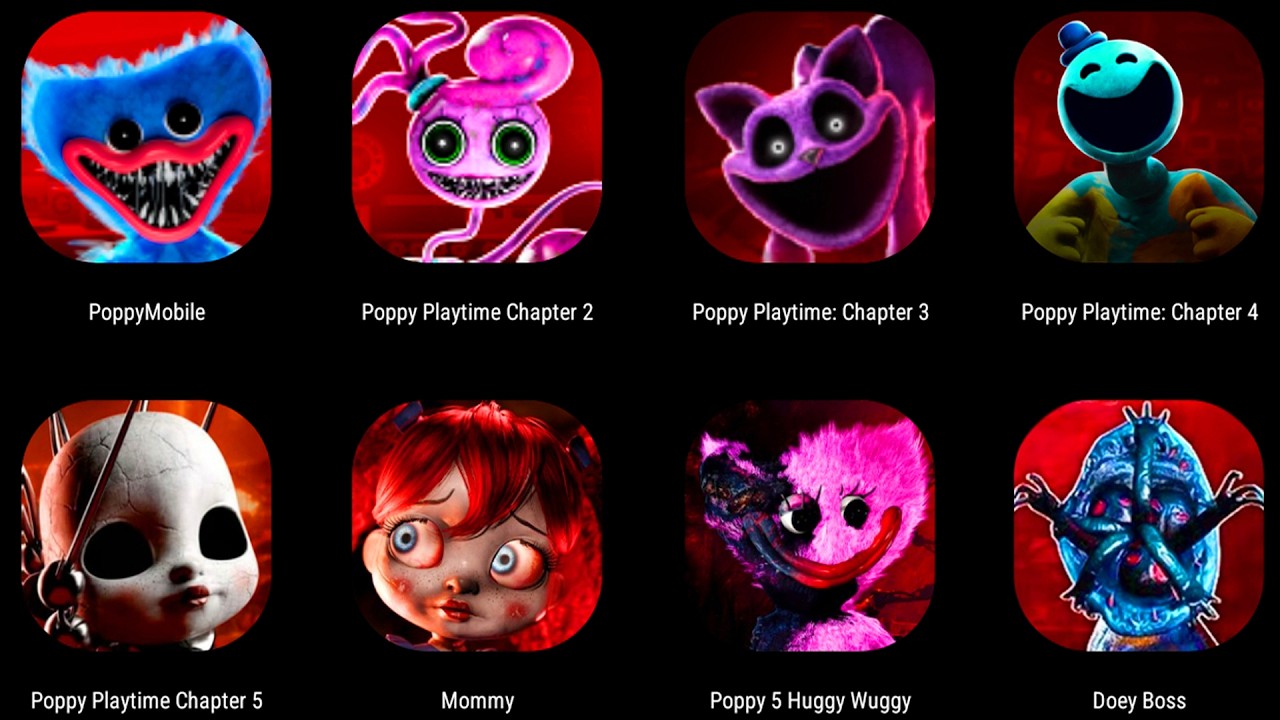 Poppy Playtime Chapter 1 2 3 4 Mobile Gameplay,Poppy Playtime: Chapter 5 - LILY LOVEBRAIDS.