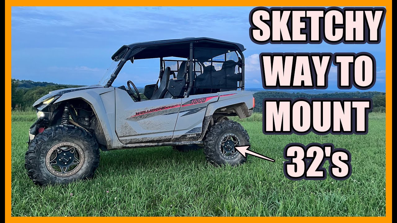 The Rmax gets 32" Tires but will they fall off?