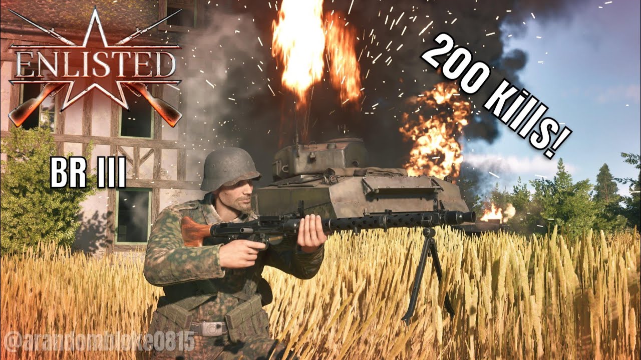 Enlisted; MG 34 annihilates US forces! - Wehrmacht Tier III PS5 Gameplay