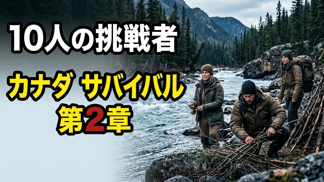 10人がカナダで野生サバイバルに挑戦―パート2