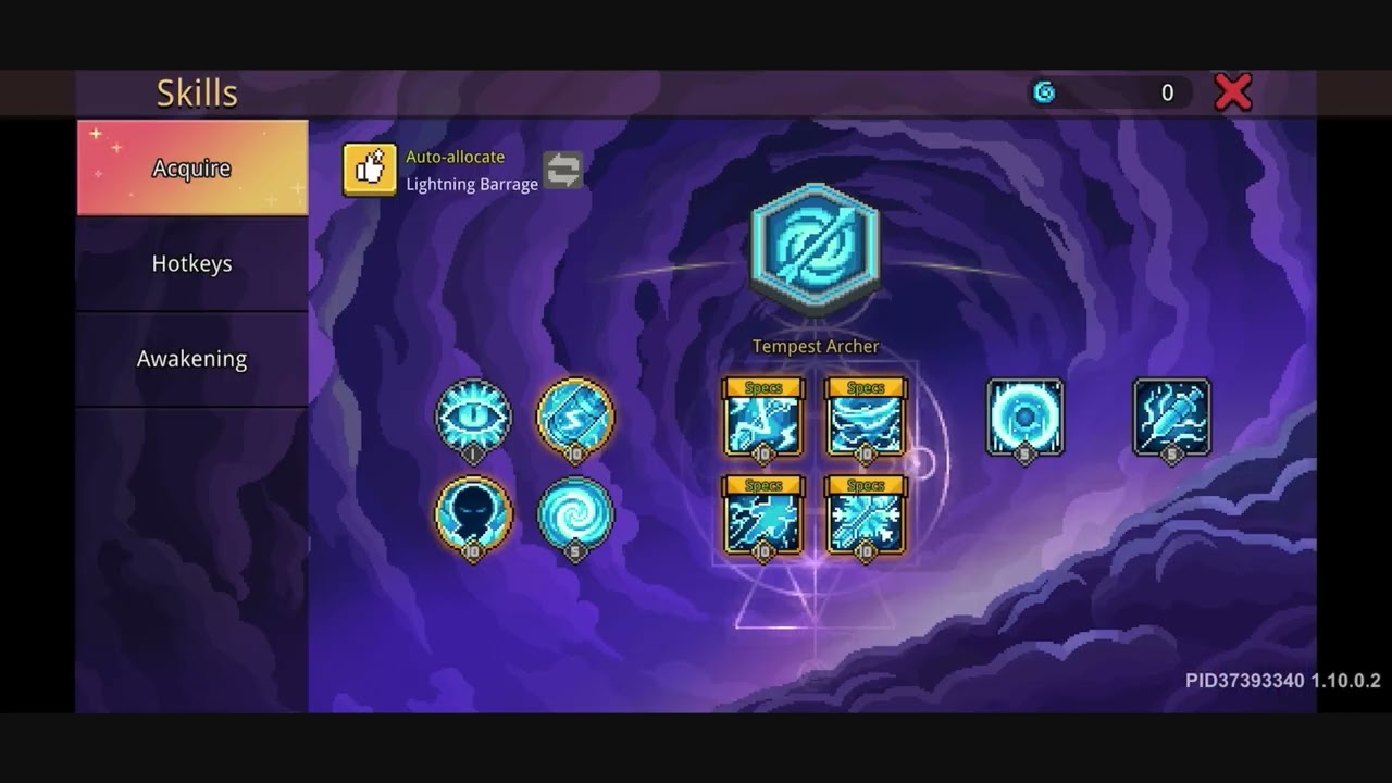 tempest archer barrage early build soul knight prequel