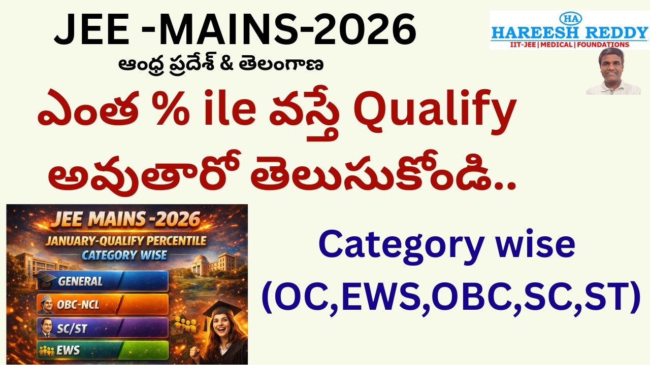 JEE MAINS 2026 🔥 QUALIFY PERCENTILE |JANUARY ATTEMPT ✅ CATEGORY WISE | GENERAL /OBC / SC / ST / EWS
